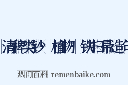 清稗类钞·植物·铁扫帚造句是什么意思的图片